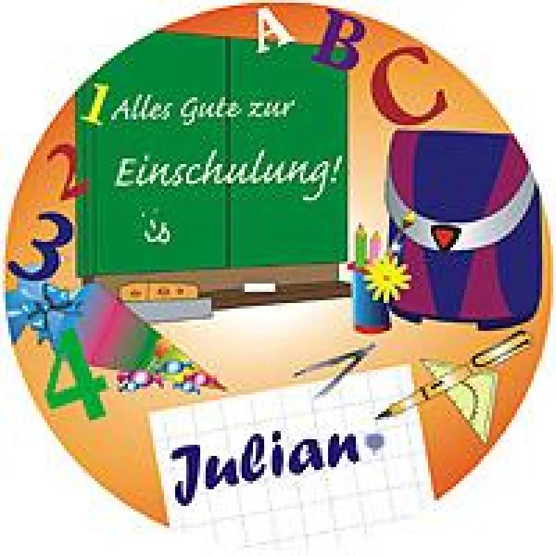 Tortenaufleger für Ihre Einschulungsparty