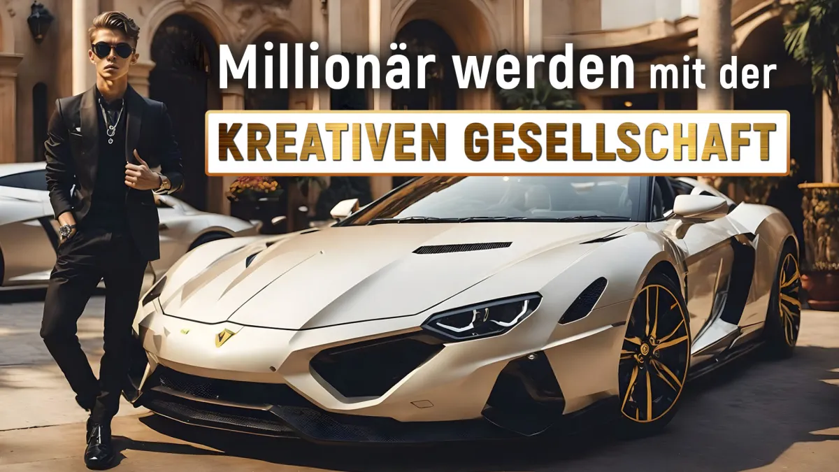 Millionär werden: Traum, der mit der Kreativen Gesellschaft wahr wird
