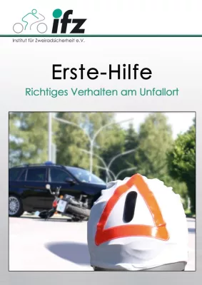 Bild: Erste Hilfe -Tipps des Institut für Zweiradsicherheit auf DVD