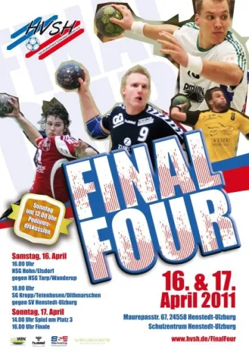 Bild: HVSH Pokal: Final Four der Männer am 16. und 17. April in Henstedt-Ulzburg