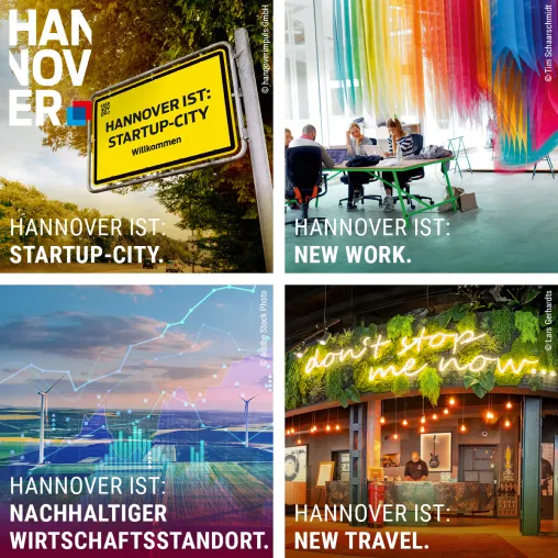 Hannover Marketing & Tourismus GmbH erweitert Kampagne zum Wirtschaftsstandort Region Hannover Bild: Hannover Marketing & Tourismus GmbH erweitert Kampagne zum Wirtschaftsstandort Region Hannover