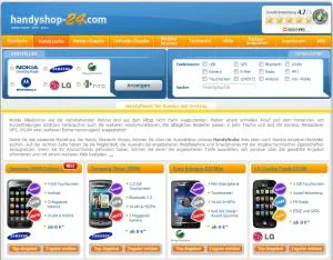 Bild: Neue Suchfunktionen bei Handyshop-24.com