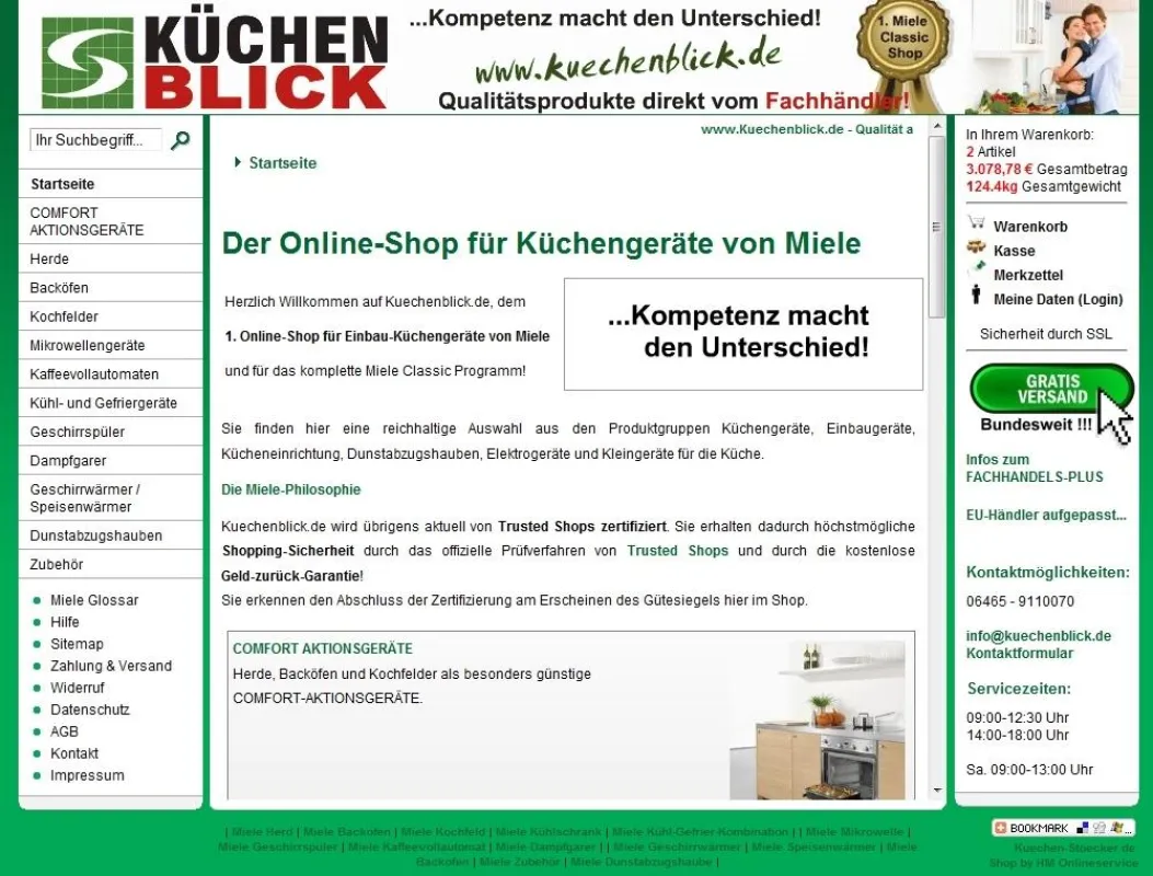 Startseite von www.kuechenblick.de