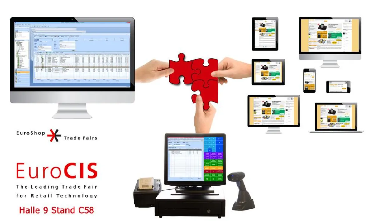 Kasse, Online-Shop und Warenwirtschaft aus einer Hand