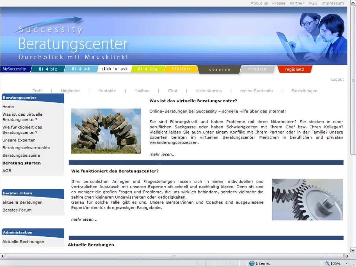 Virtuelles Beratercenter bei Successity.de