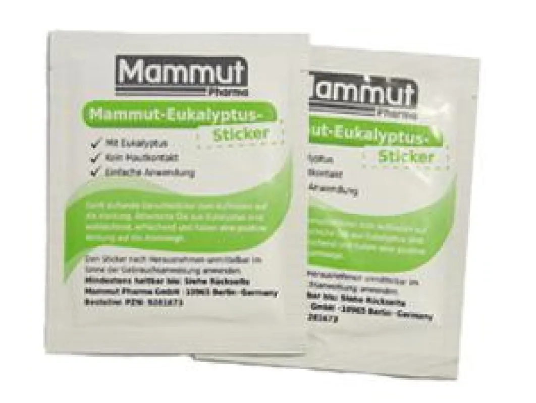 Mammut-Eukalyptus-Sticker ohne Hautkontakt