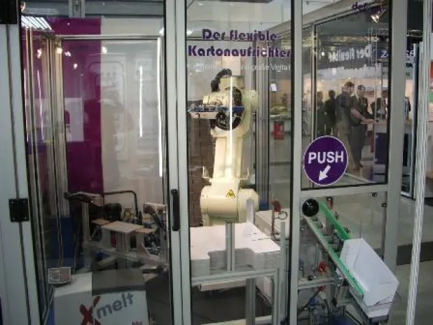 Bild: Lunchpaket für Messebesucher- Aktion von de Man auf der LogiMat 2009