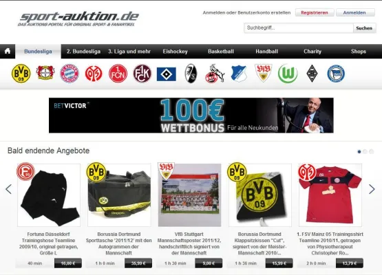 Bild: Sportnex schließt Relaunch von sport-auktion.de ab