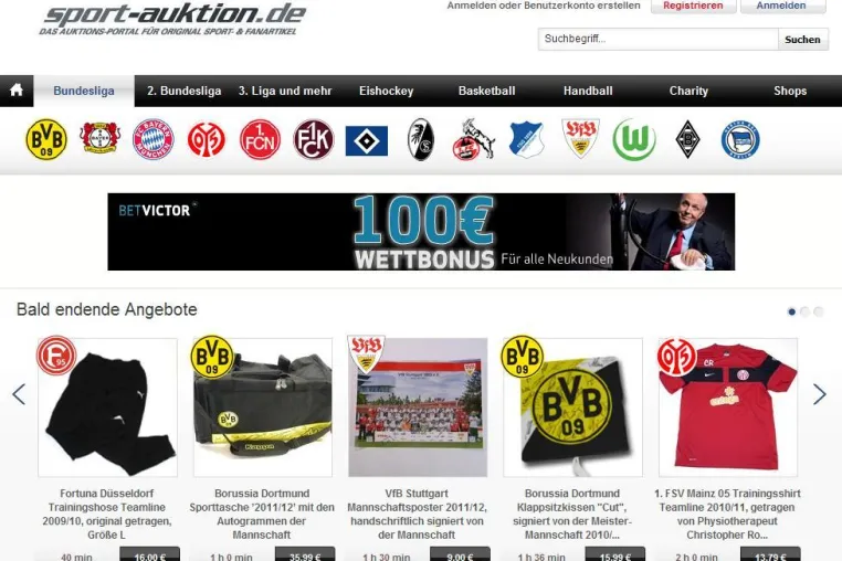 Bild: Sportnex schließt Relaunch von sport-auktion.de ab