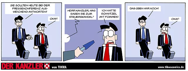 Bild: Neuer Comic-Strip namens 'Der Kanzler'