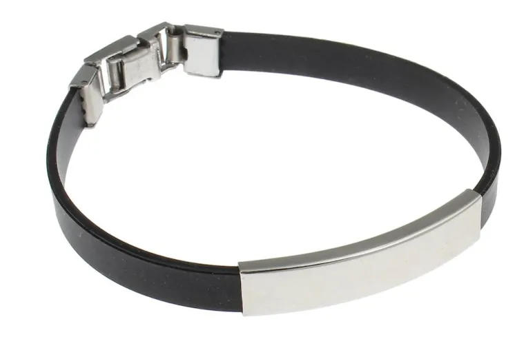 Bild: Modische Unisex Armbänder aus hautfreundlichem Silikon und Edelstahl