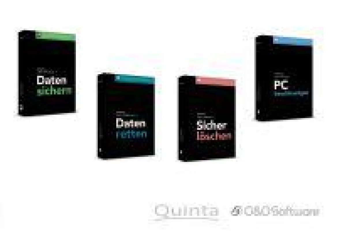 Die aktuellen Versionen von O&O Software im Überblick: DiskImage, DiskRecovery, SafeErase und Defrag.