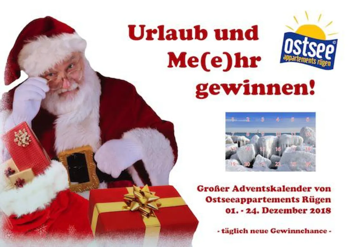 Adventskalender Ostseeappartements Rügen