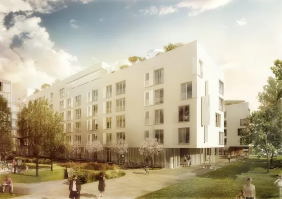 Bild: Mit den Stadtvögeln unter einem Dach: Münchner Neubauprojekt verbindet Kunst am Bau mit Naturschutz