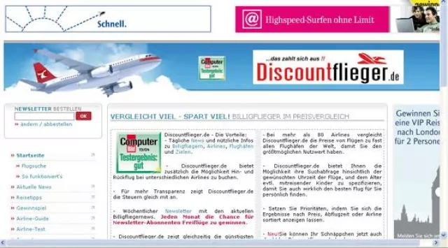 Bild: Discountflieger : Noch mehr Service