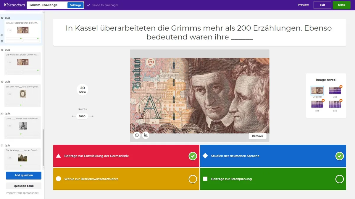 Fallbeispiel der Brüder Grimm zur Projektwoche