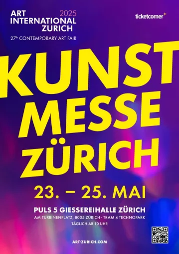 Kunstmesse Zürich ab 23. Mai in der Giessereihalle Puls 5 Bild: Kunstmesse Zürich ab 23. Mai in der Giessereihalle Puls 5