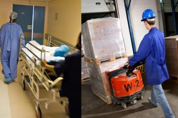 Bild: Die Logistik boomt - Nur noch nicht in allen Krankenhäusern. Mit LOGBUCH die Logistikpotenziale nutzen.