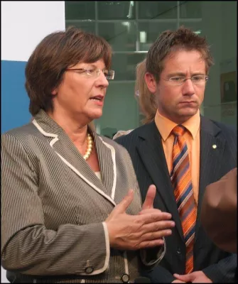 Bild: Zu Gast im Bundesministerium für Gesundheit- im Gespräch mit Ulla Schmidt und Annette Schavan