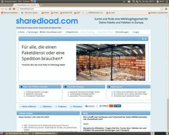 Bild: Sharedload.com Versandportal automatisiert Laderaumvermittlung und gibt Nutzern mehr Sicherheit
