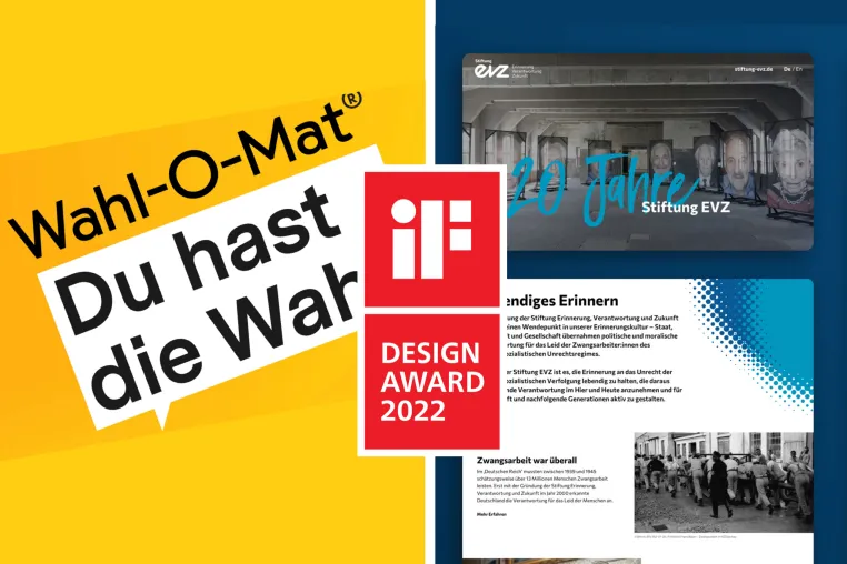 Doppelschlag: Digitalagentur 3pc gewinnt zwei iF DESIGN AWARDS 2022! Bild: Doppelschlag: Digitalagentur 3pc gewinnt zwei iF DESIGN AWARDS 2022!