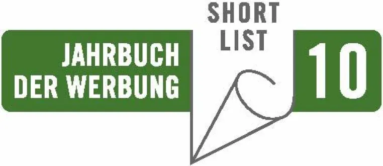 Bild: widjet GmbH ist ausgezeichnet für das Jahrbuch der Werbung 2010
