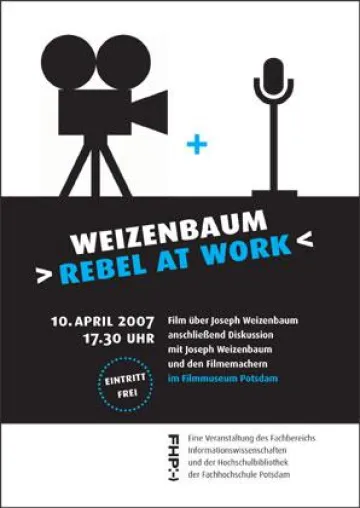 Bild: \"Weizenbaum. Rebel at Work\" mit Joseph Weizenbaum im Filmmuseum Potsdam
