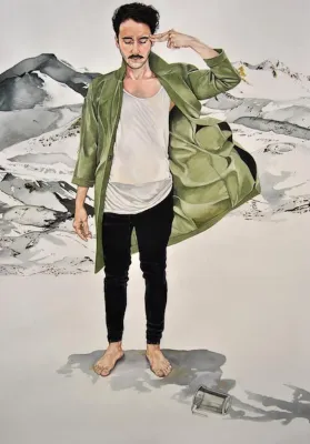 Bild: Vernissage der Ausstellung "Wilde Erzählungen" in der Galerie 100 Kubik