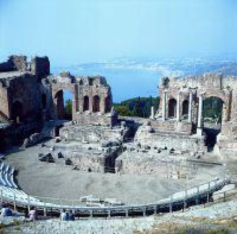 Italien Sizilien Taormina Römisches Theater