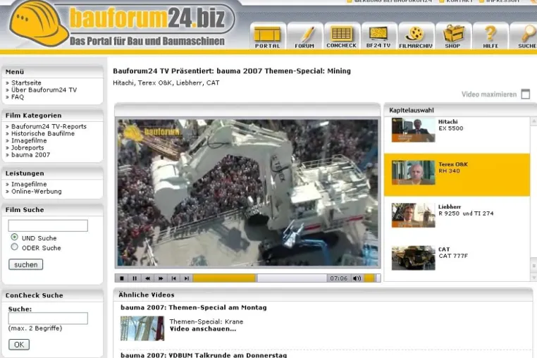 Bild: Bauforum24 TV – größte Messe der Welt im WEB TV