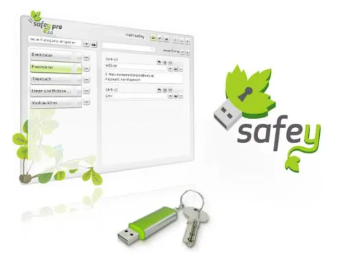 Bild: safey pro 2.0: Mehr Datensicherheit mit dem mobilen Passwort-Safe und Daten-Container für PC oder USB-Stick