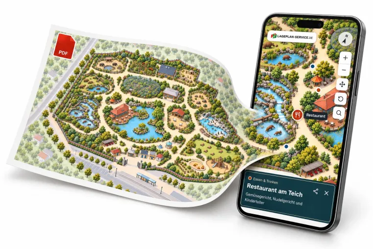 Bild: Vom PDF zum interaktiven Lageplan: Neuer Service für Zoos, Freizeitparks und touristische Einrichtungen