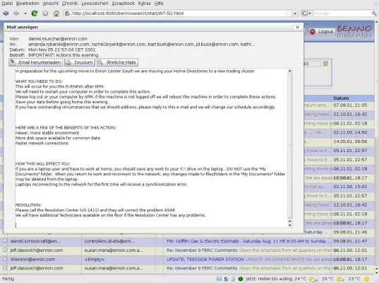 Bild: LWsystems stellt E-Mail-Archivierungslösung Open Benno MailArchiv unter die GNU GPL Lizenz