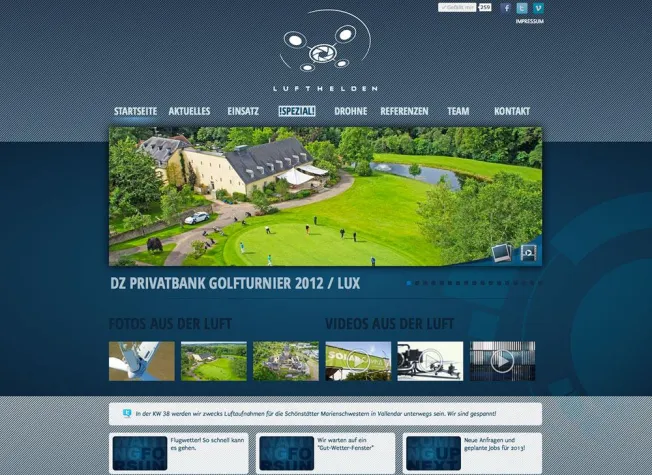 Die Lufthelden aus Koblenz mit neuer Website am Start Bild: Die Lufthelden aus Koblenz mit neuer Website am Start