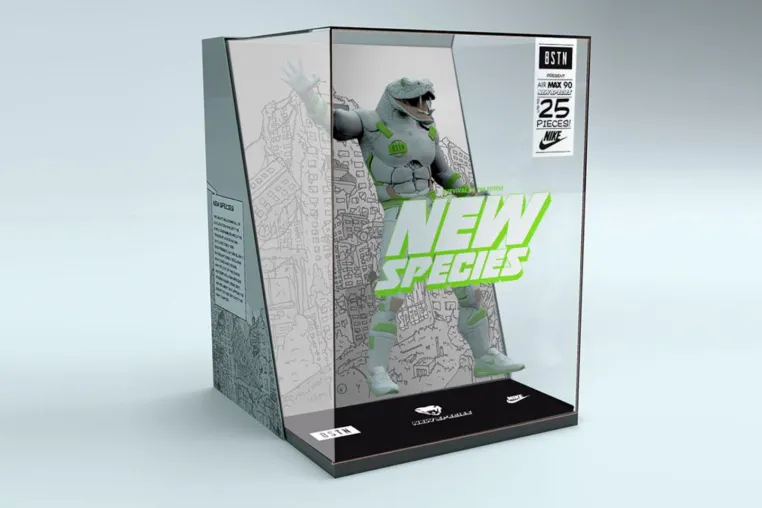 Bild: NIKE Air Max 90 „NEW SPECIES“ – BSTN-Style.