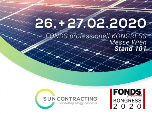 Bild: Sun Contracting AG auch 2020 wieder am FONDS professionell KONGRESS in Wien