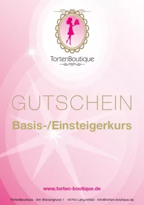 Bild: Geschenk-Idee für Tortenkünstler: Gutschein für Workshop in der CakeAcademy (by TortenBoutique)