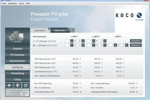 KACO new energy: Beta-Version des Auslegungsprogramms Powador PV-pilot gestartet Bild: KACO new energy: Beta-Version des Auslegungsprogramms Powador PV-pilot gestartet