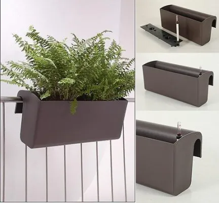 Bild: Neue selbst hängende Balkonkästen mit Bewässerungssystem