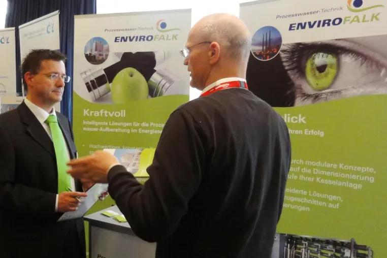 EnviroFALK bei GESTRA Fachtagung „Optimale Dampf- und Kondensatsysteme durch einwandfreie Wasserqualität“ Bild: EnviroFALK bei GESTRA Fachtagung „Optimale Dampf- und Kondensatsysteme durch einwandfreie Wasserqualität“