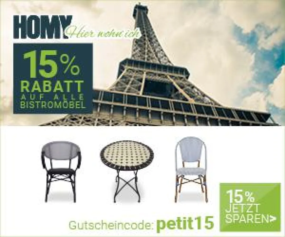 Bistromöbel, Bistrostühle, Bistrotische, Gartenmöbel