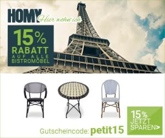 15 Prozent Rabatt für pure Savoir-vivir-Momente Bild: 15 Prozent Rabatt für pure Savoir-vivir-Momente