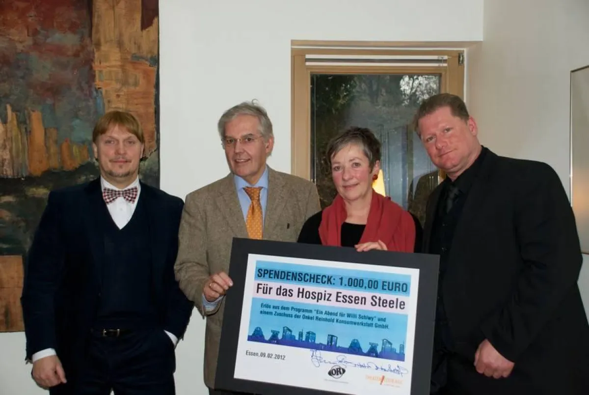 Spendenübergabe im Hospiz Essen Steele