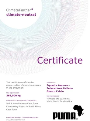 Bild: ClimatePartner stellt PUMA WM-Teams klimaneutral