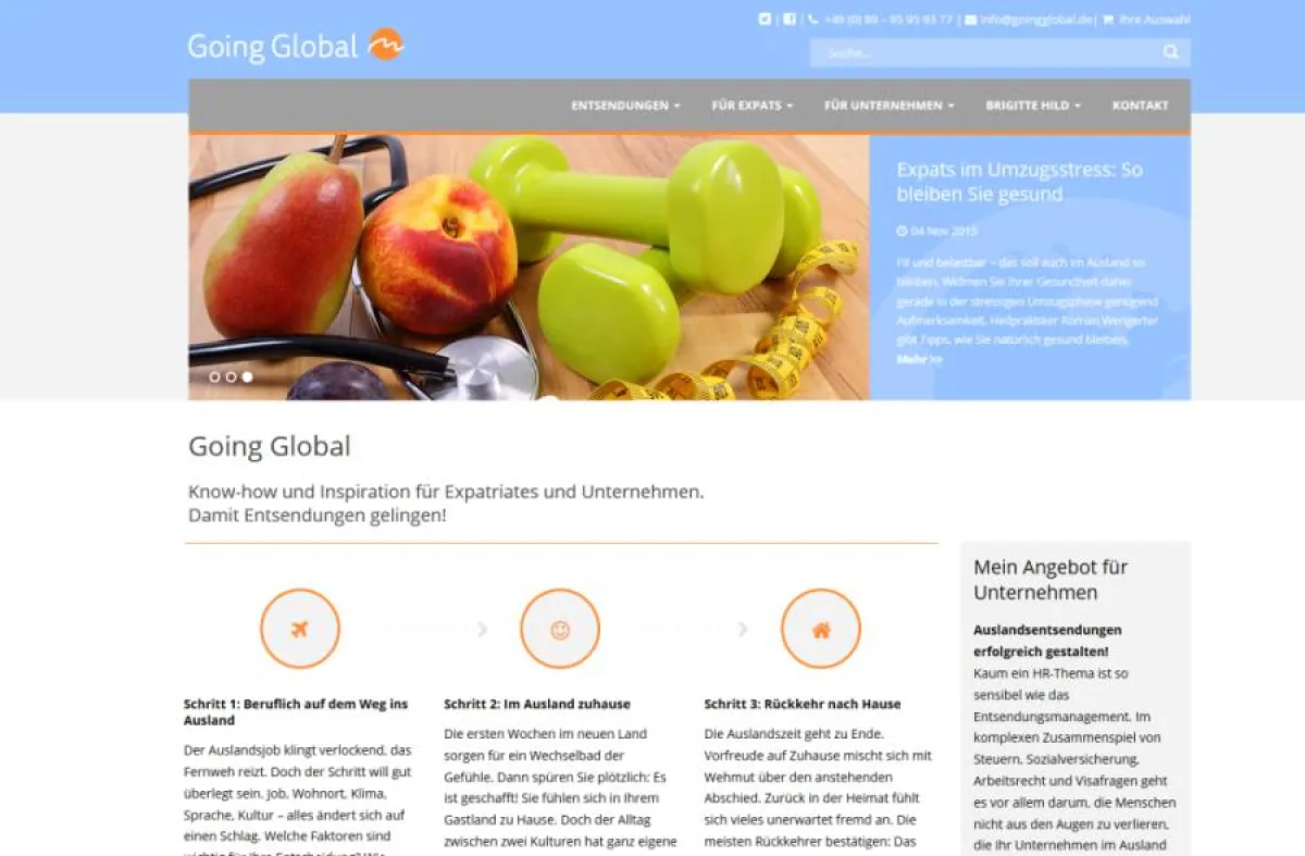 Klar, informativ, hilfreich: Das neue Going Global Portal für Expatriates