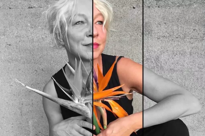 Bild: Tina Altus durchbricht mit ihren Blütenwerken den Kreislauf der Vergänglichkeit