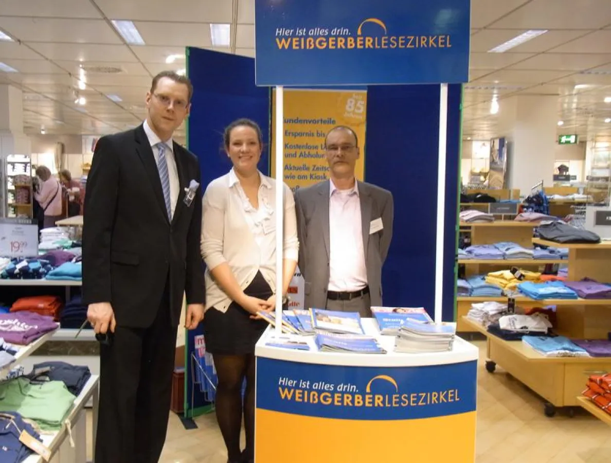 Lesezirkelstand bei Karstadt