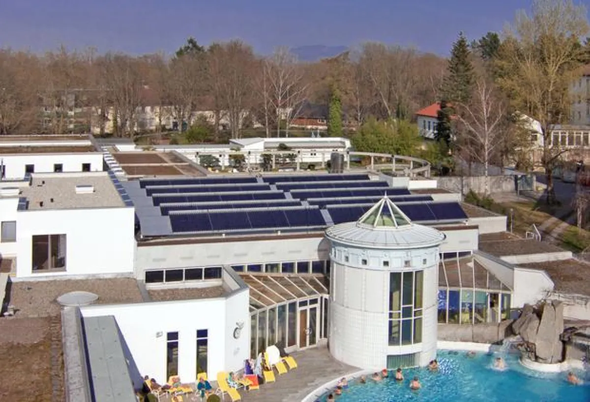 Die neue Solaranlage auf der 