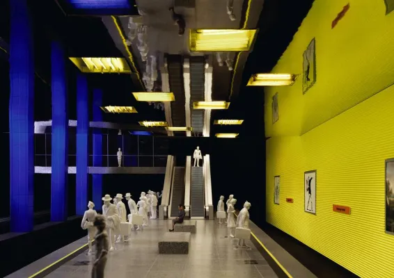 Bild: Licht- und Gestaltungskonzept für die U-Bahn Station Münchner Freiheit