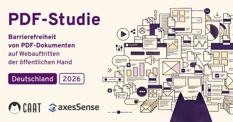 Bild: CAAT PDF-Studie zur Barrierefreiheit von PDF-Dokumenten der öffentlichen Hand 2026